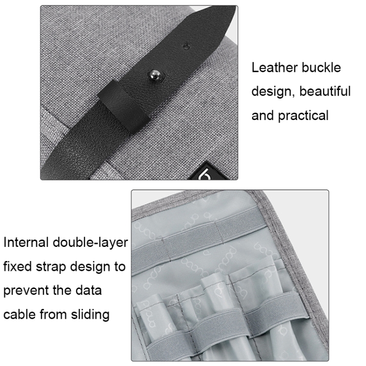 Baona BN-A003 Multifunctional Folding Data Cable Protection Bag(Black) Baona BN-A003 Multifunctional Folding Data Cable Protection Bag(Black)