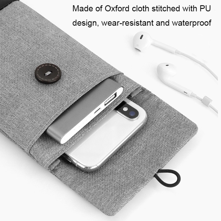 Baona Waterproof Data Cable Protective Bag, Spec: Large (Gray) Baona Waterproof Data Cable Protective Bag, Spec: Large (Gray)