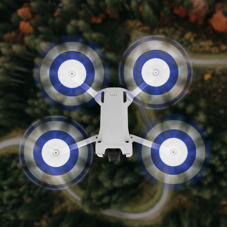 8 PCS 6030F hélices de ala de bajo ruido colorido de doble cara para DJI Mini 3 Pro, Color: Rojo blanco - B5