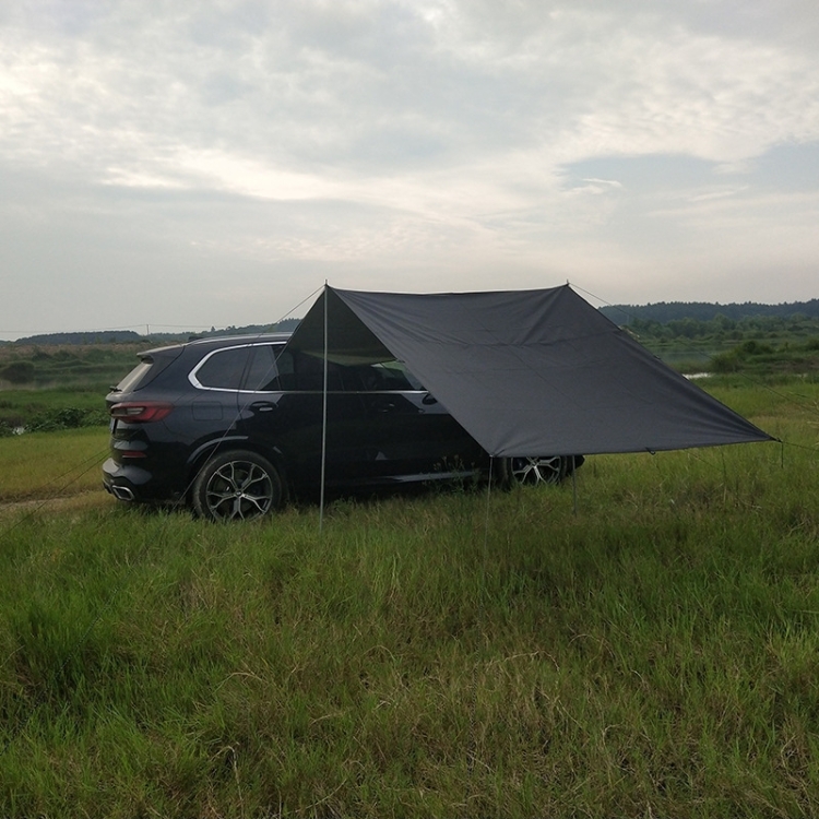 Picknick-Camping-Zelt im Freien an der Seite des Autos regendichtes  Sonnenschand-Baldachin 300x150 cm (schwarz)