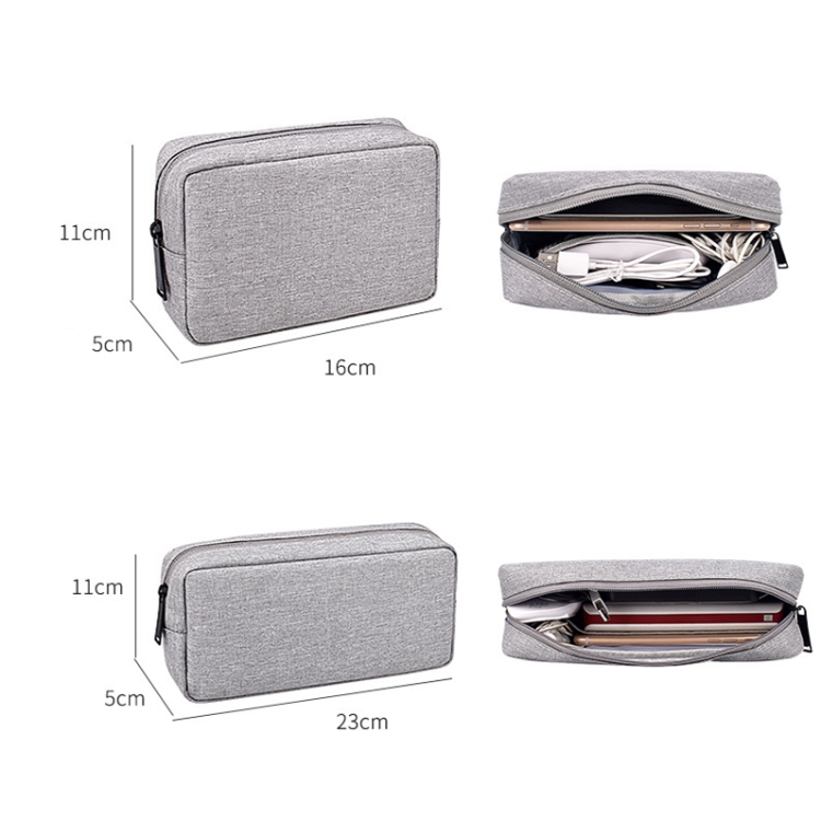 DY01 Digital Accessories Storage Bag, Spec: Large (Maid Gray) DY01 Digital Accessories Storage Bag, Spec: Large (Maid Gray)
