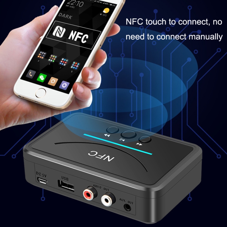 BT-200 NFC Bluetooth Wireless Audio Ricevitore U Disk Player