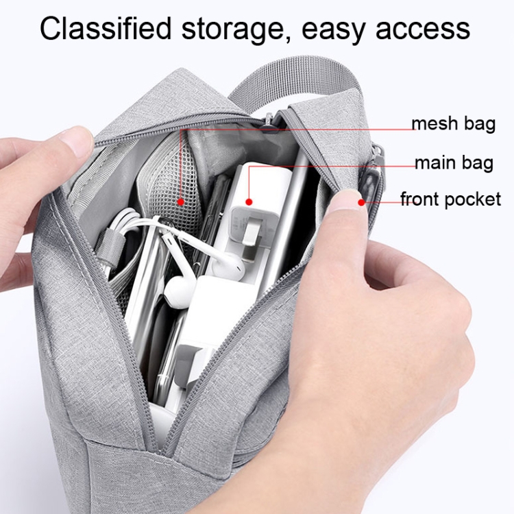 BUBM JKPJB Portable Digital Earphone Bag Data Cable Storage Bag 21.5 x 15 x 8.5cm(Black) BUBM JKPJB Portable Digital Earphone Bag Data Cable Storage Bag 21.5 x 15 x 8.5cm(Black)