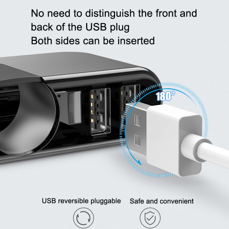 SHUNWEI Car Cigarette Lighter Charger 12/24V USB Converts Socket, Style: 2 Holes 2 USB SHUNWEI Car Cigarette Lighter Charger 12/24V USB Converts Socket, Style: 2 Holes 2 USB