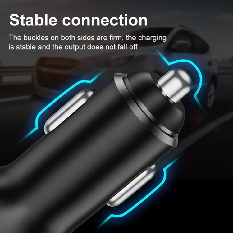 PD+2.4A Dual USB Car Charger, Style: 3 Ports (Black) PD+2.4A Dual USB Car Charger, Style: 3 Ports (Black)