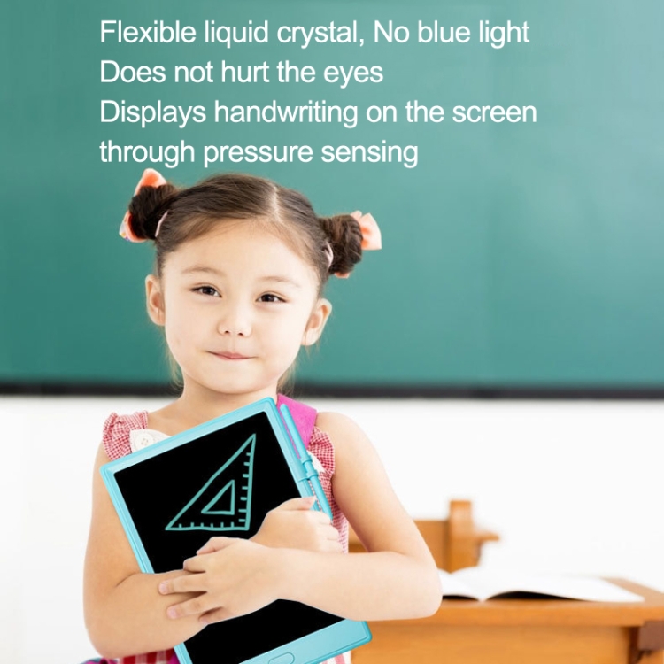 Junta de escritura LCD de 10 pulgadas Niños Dibujados a mano, Estilo: Monocromo azul claro - B4