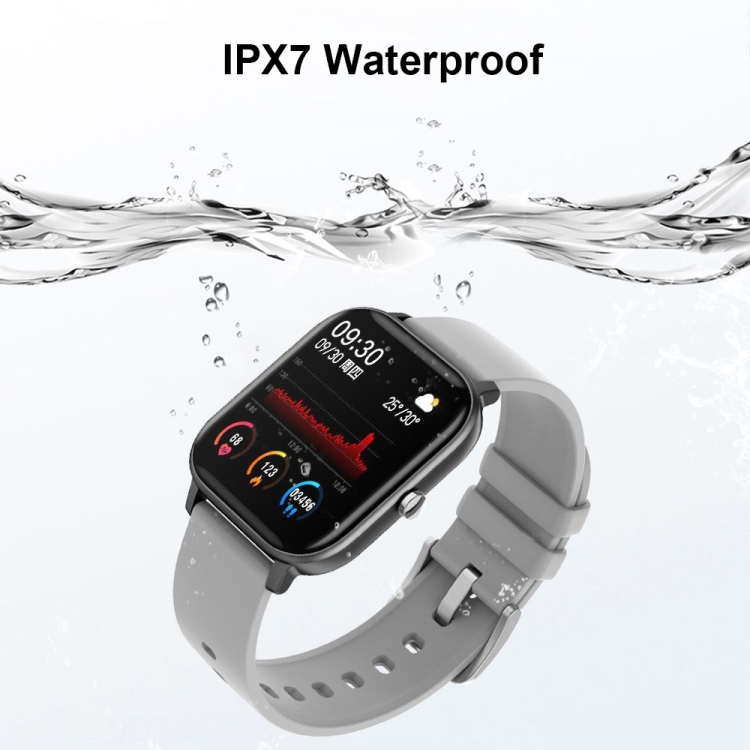 P8 1.4 Inch Heart Rate Blood Pressure Monitoring Smart Watch, Color: Gold Steel - B4