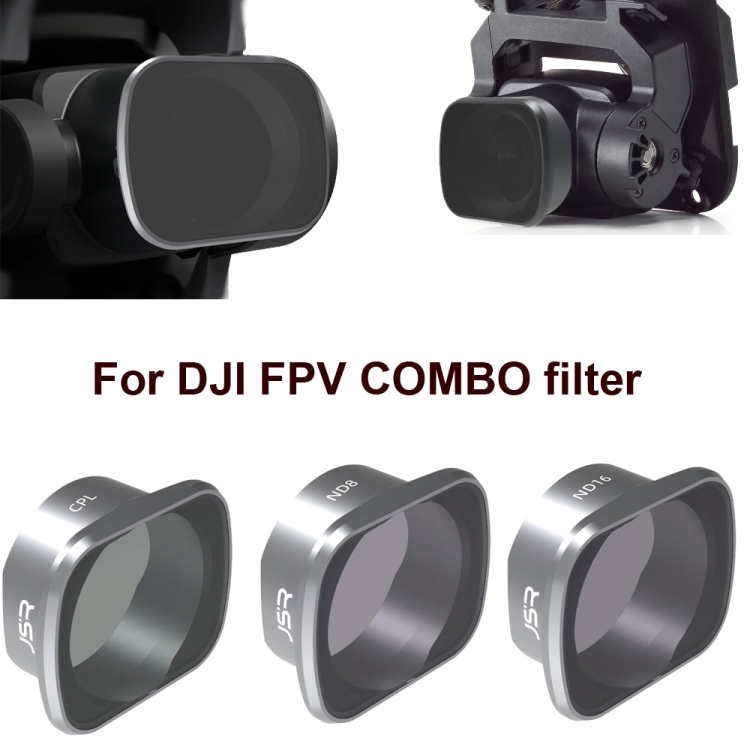 JSR Filtros de drones para DJI FPV Combo, Modelo: UV+CPL+ND4+ND8+ND16+ND32 - B1