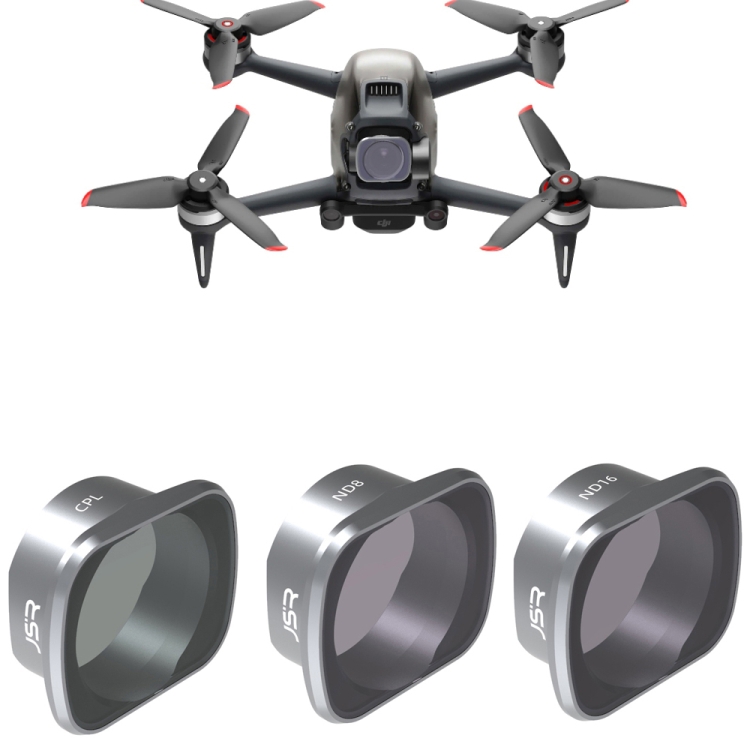 JSR Filtros de drones para DJI FPV Combo, Modelo: UV+CPL+ND4+ND8+ND16+ND32 - B2