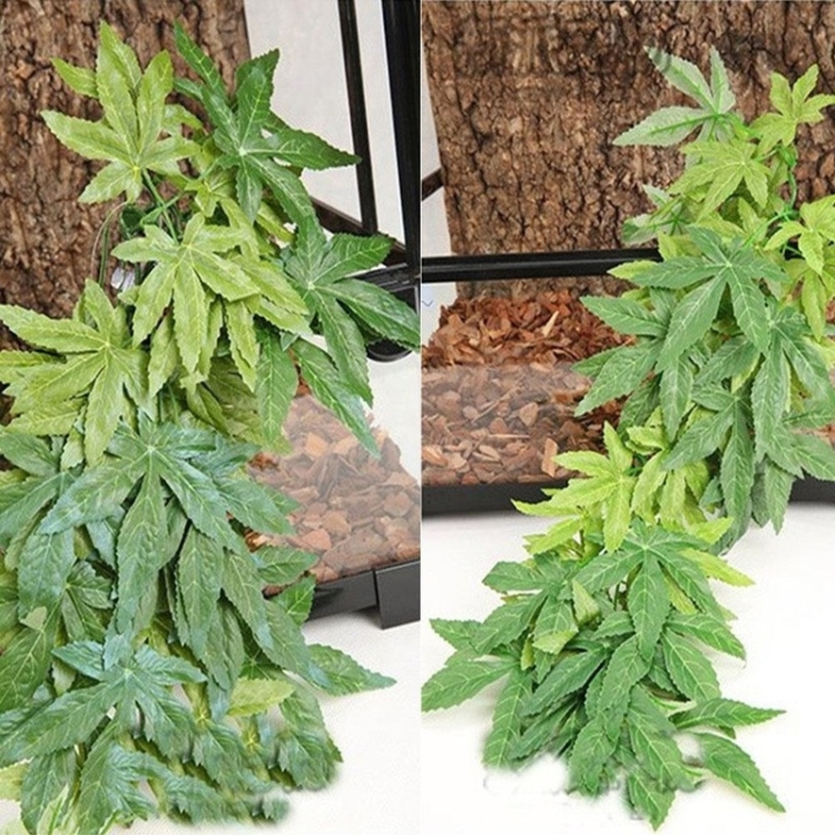 Climbing Pet Boxes Aquarium Fish Tank Landscaping Simulation Plant, Style: T007  16 inch