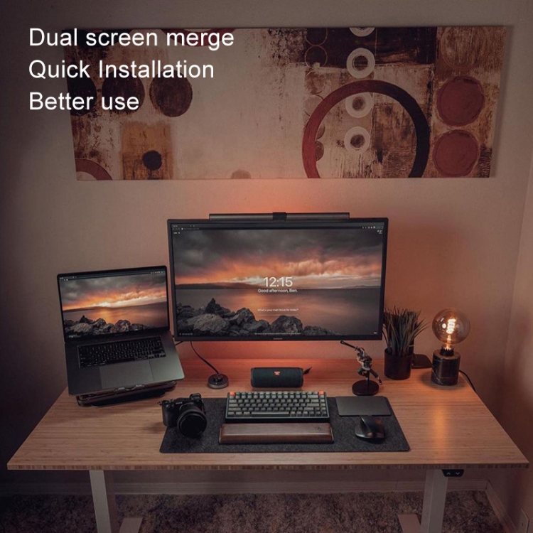 Computer Screen Double Bracket Laptop Stand Desktop LCD Dual Purpose Computer Lift Rotatable Dual ...