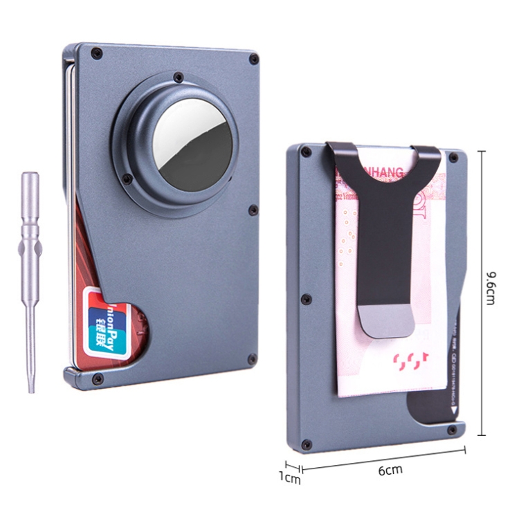 AK-1 RFID Portable Anti-theft Card Holder For AirTag(Black) AK-1 RFID Portable Anti-theft Card Holder For AirTag(Black)