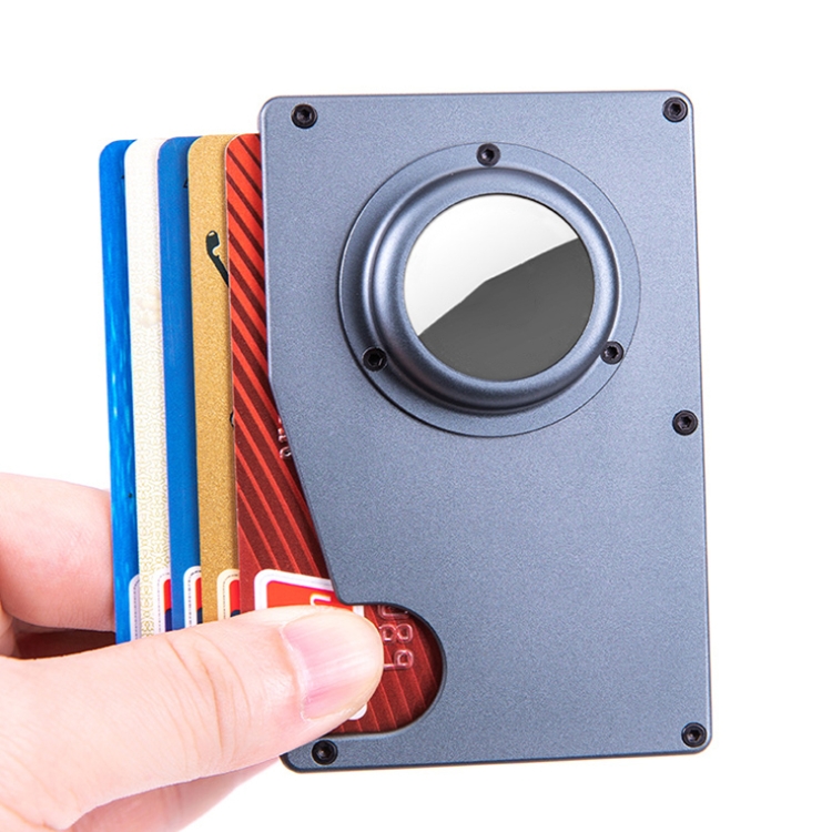 AK-1 RFID Portable Anti-theft Card Holder For AirTag(Black) AK-1 RFID Portable Anti-theft Card Holder For AirTag(Black)