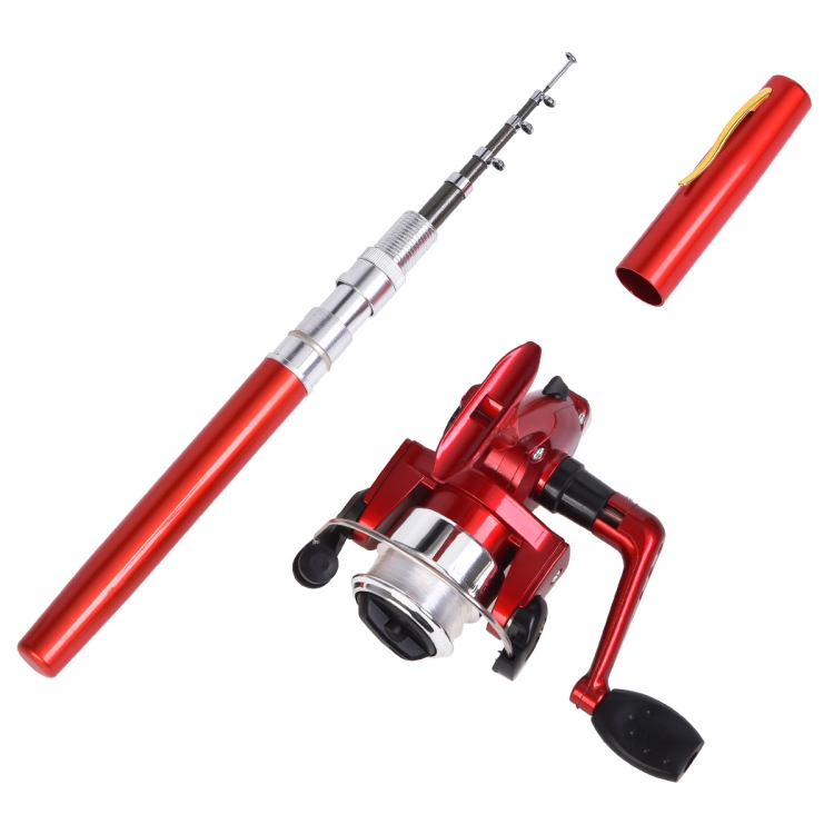 2pcs/set Portable Pen Fishing Rod And Spinning Reel Combo, Pocket
