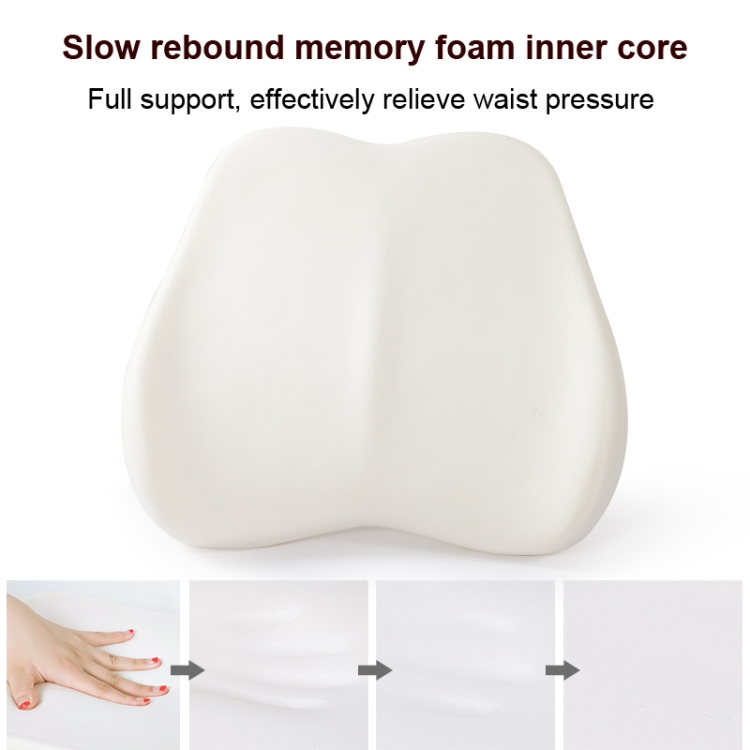 Office Lumbar Pillow Memory Foam Lumbar Cushion Slow Rebound