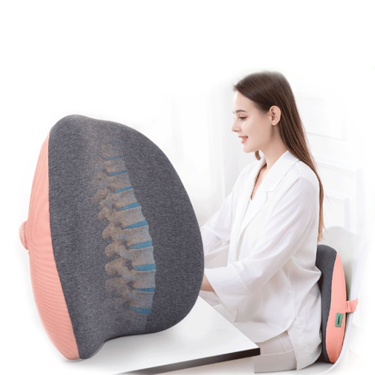 사무용 메모리폼 허리받침쿠션 허리받침베개 (잔디그린)