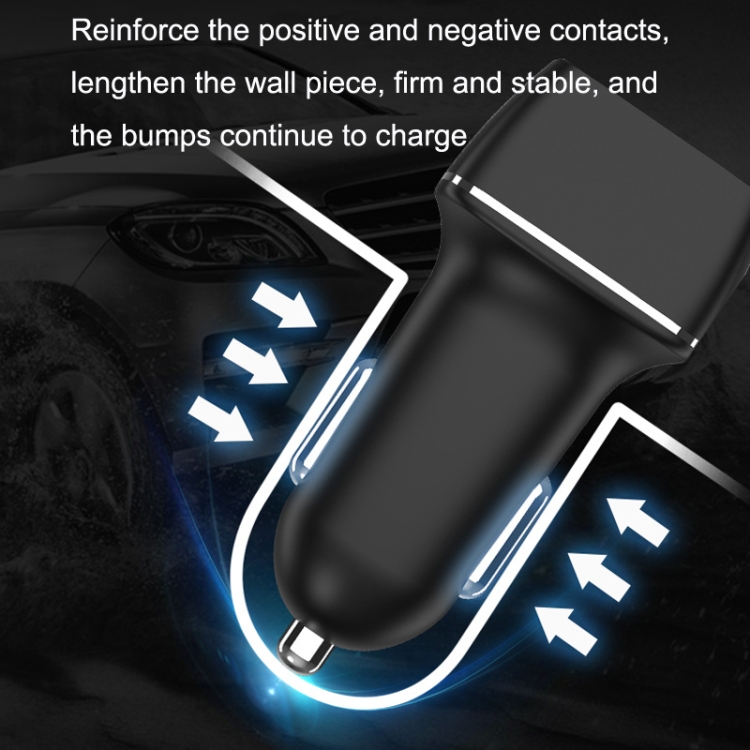 One For Four Car Charger QC3.0 Fast Charge 4USB Car Front And Rear Seat Car Charger, Style: Standard Edition One For Four Car Charger QC3.0 Fast Charge 4USB Car Front And Rear Seat Car Charger, Style: Standard Edition