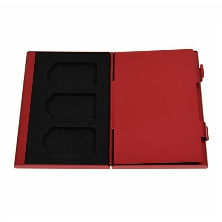 Game Card Storage Aluminum Alloy Organizer Pack For Nintendo Switch(Red) - B3
