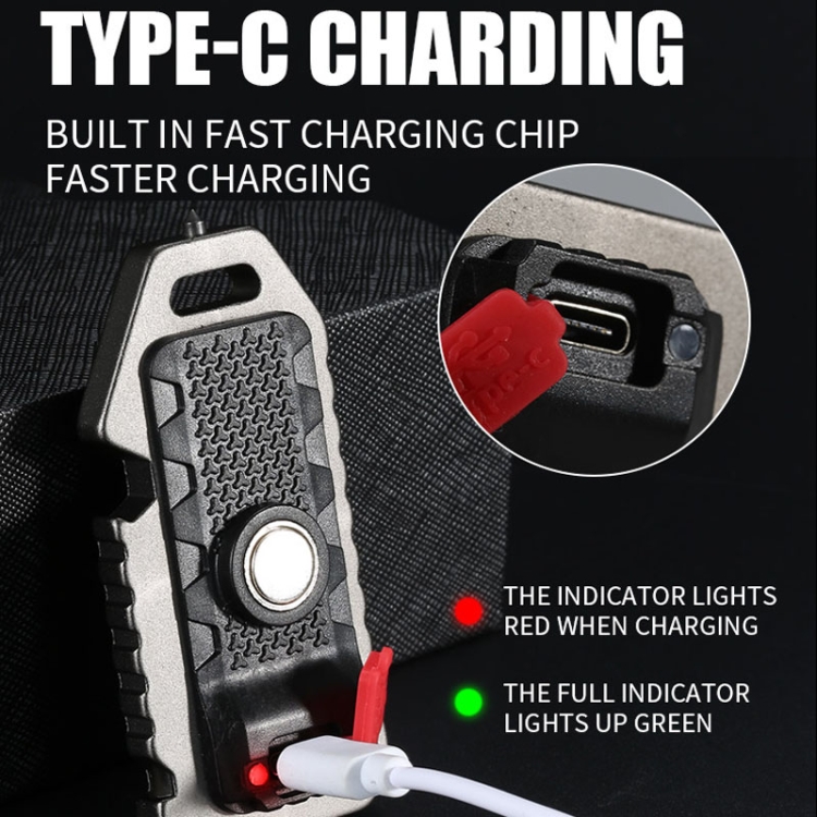 E-SMARTER W5135 Mini Keychain Strong Light Portable Flashlight(Tarnish) - B4