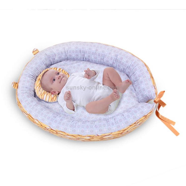 Nido de algodón extraíble para cama de bebé, cuna con almohada