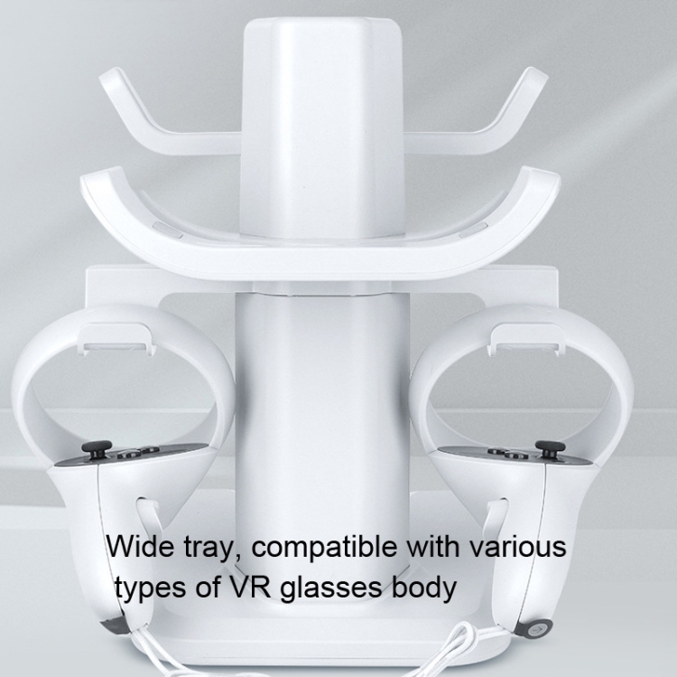 Soporte VR para pantalla de auriculares y soporte para controlador para Oculus Quest 2 (negro) - B4