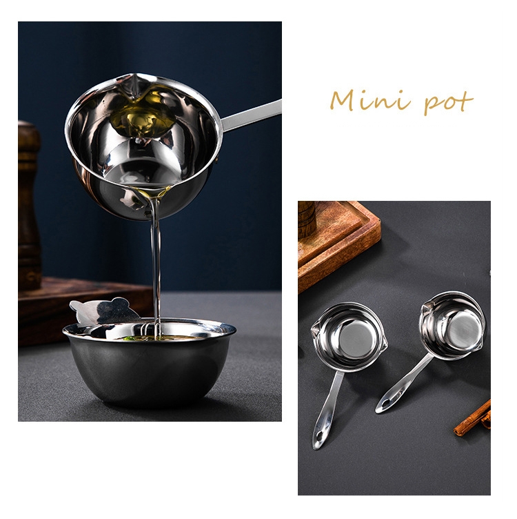 CC-0514 304 Stainless Steel Hot Oil Pan Seasoning Bowl, Spec: 300ml Oil Pan - B2