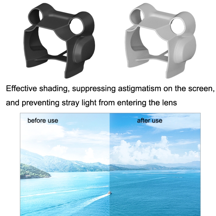 Sunnylife MM3-ZG406 Lens Hood Gimbal Protection Anti-Gree Sunshade Cover para DJI Mini3 Pro (Negro) - B3