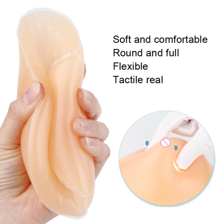 Postoperative Rehabilitation Drop-Shaped Silicone Fake Breast, Size: CT5  250g(Skin Color), snatcher