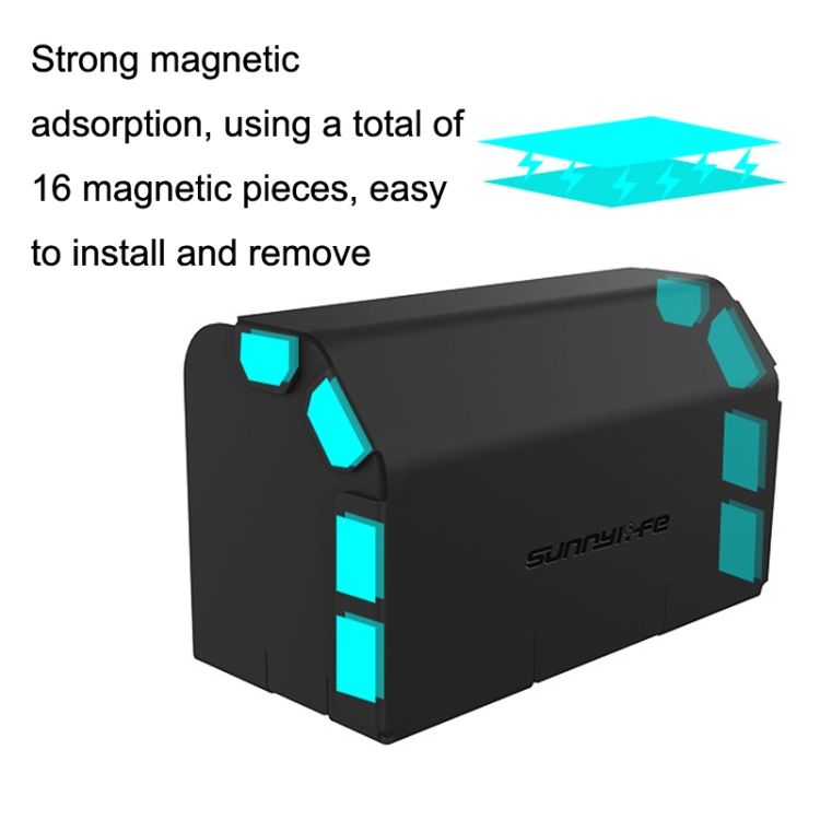 Sunnylife ZG73 Para Mini3 Pro / Mavic 3 / EVONano / Lite Cubierta magnética del teléfono con control remoto (negro) - B2