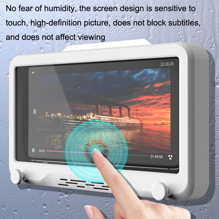 2PCS No Punching Toilet Wall Bathroom Waterproof Mobile Phone Case(Aquamarine Blue) 2PCS No Punching Toilet Wall Bathroom Waterproof Mobile Phone Case(Aquamarine Blue)