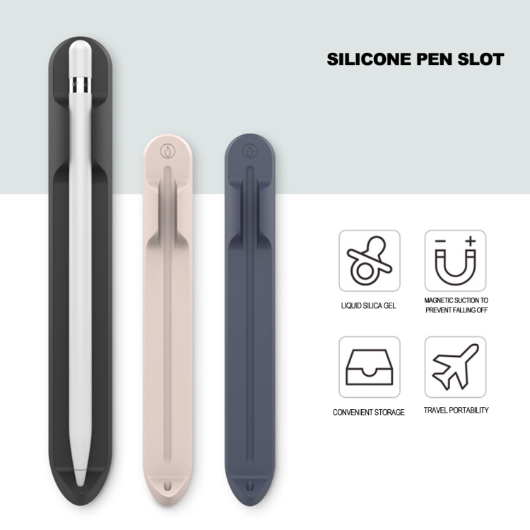 CY112 Stylus Silicone Magnetic Absorption Pen Holder For Apple Pencil1/2(Pink) CY112 Stylus Silicone Magnetic Absorption Pen Holder For Apple Pencil1/2(Pink)