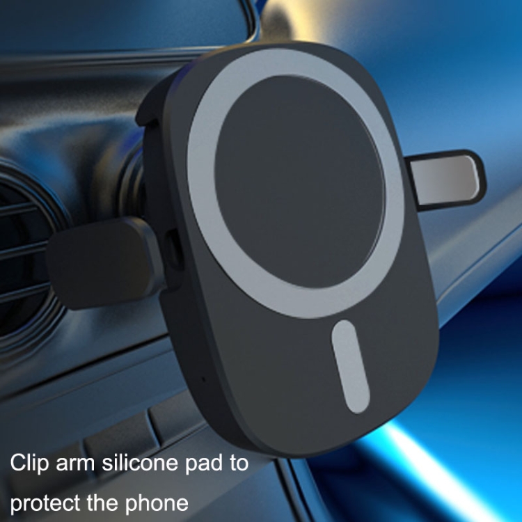 15W Intelligent Car Magnetic Wireless Charging Stand For IPhone 12 / 13 Series (Black) 15W Intelligent Car Magnetic Wireless Charging Stand For IPhone 12 / 13 Series (Black)