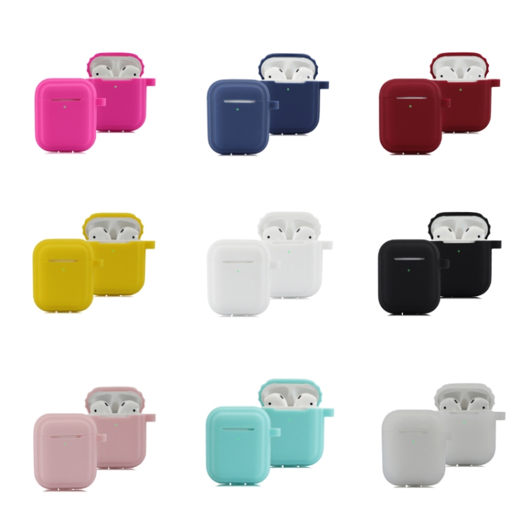 Bluetooth Earphone Soft Silicone Case For AirPods 1/2 (Black) Bluetooth Earphone Soft Silicone Case For AirPods 1/2 (Black)