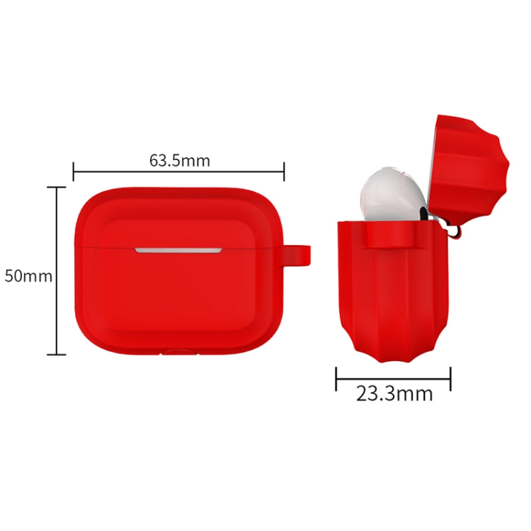 Bluetooth Earphone Soft Silicone Case For AirPods 3 (Brown) Bluetooth Earphone Soft Silicone Case For AirPods 3 (Brown)