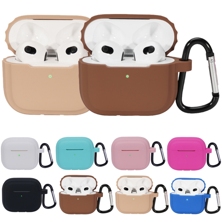 Bluetooth Earphone Soft Silicone Case For AirPods 3 (Brown) Bluetooth Earphone Soft Silicone Case For AirPods 3 (Brown)