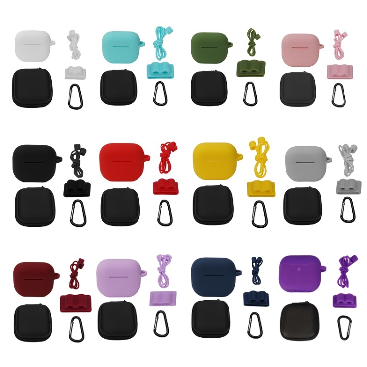 Bluetooth Earphone Silicone Cover Set For AirPods 3, Color: 5 PCS/Set Gray Bluetooth Earphone Silicone Cover Set For AirPods 3, Color: 5 PCS/Set Gray