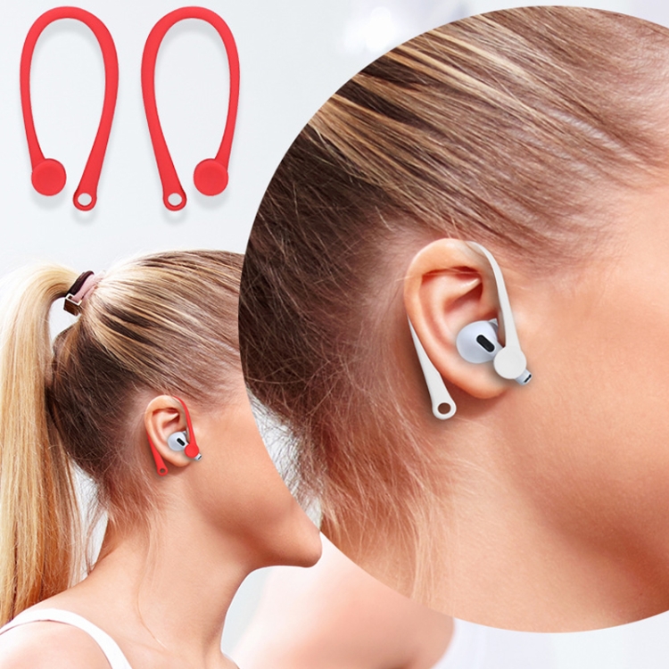 Bluetooth Earphone Silicone Cover Set For AirPods 3, Color: Ear Hanging Set Red Bluetooth Earphone Silicone Cover Set For AirPods 3, Color: Ear Hanging Set Red