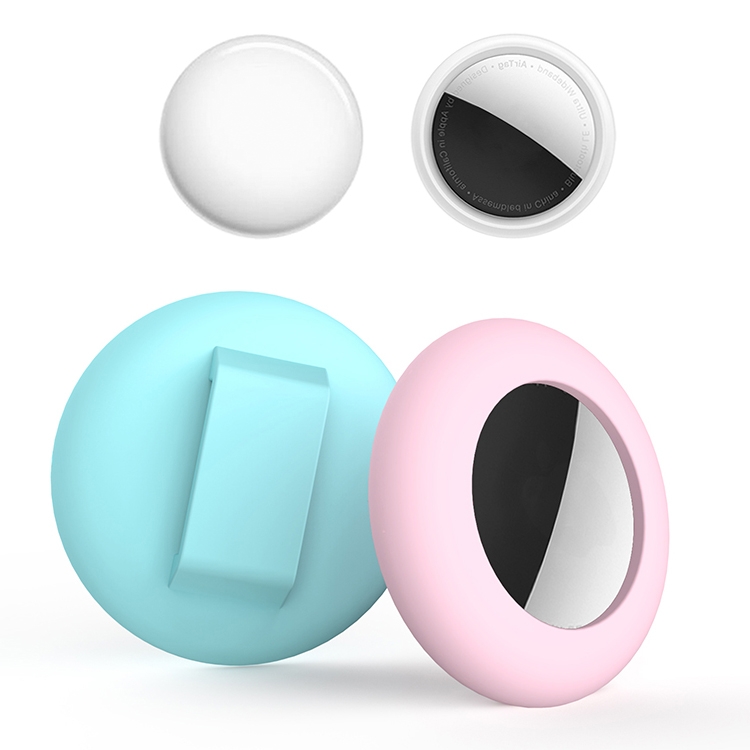 Pet Locator Tracker Silicone Cover For AirTag, Size: M (Pink) Pet Locator Tracker Silicone Cover For AirTag, Size: M (Pink)