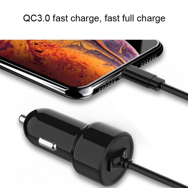 IBD321-Q3 Universal Fireproof Mobile Phone Car Charger, Model: 4.8A+24W IBD321-Q3 Universal Fireproof Mobile Phone Car Charger, Model: 4.8A+24W