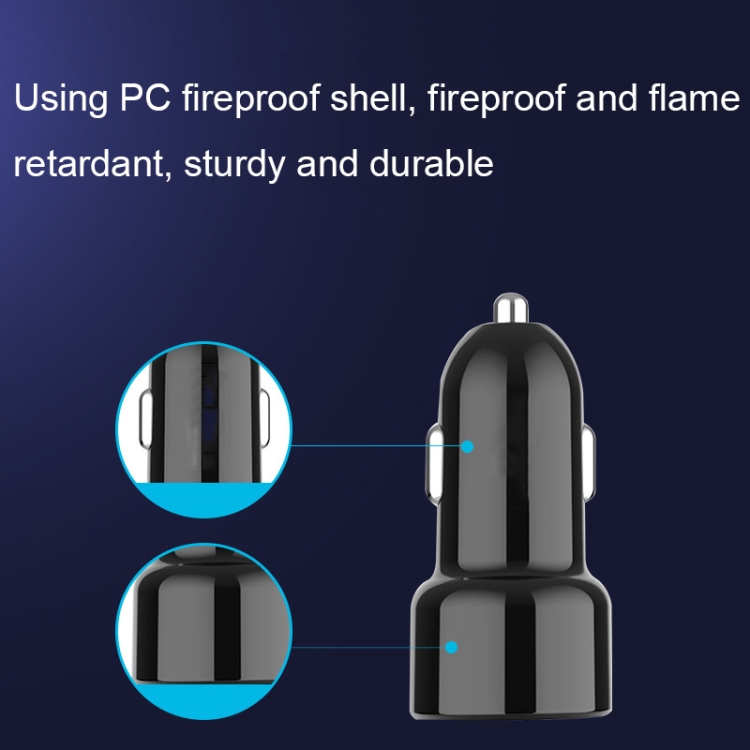 IBD321-Q3 Universal Fireproof Mobile Phone Car Charger, Model: 4.8A+24W IBD321-Q3 Universal Fireproof Mobile Phone Car Charger, Model: 4.8A+24W