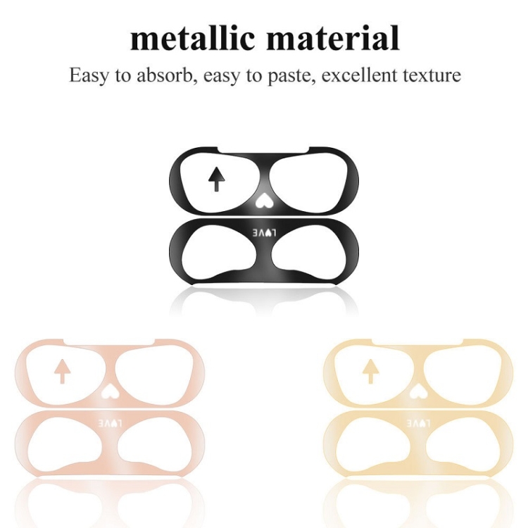 2 PCS Headphone Inner Cover Protective Metal Dustproof Sticker for AirPods 3(B1) 2 PCS Headphone Inner Cover Protective Metal Dustproof Sticker for AirPods 3(B1)