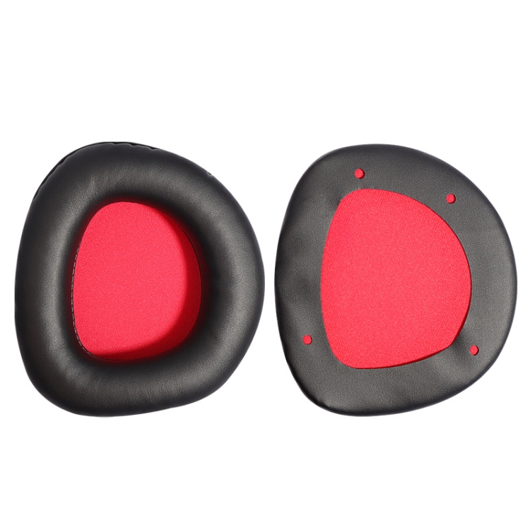 2 PCS Slow Rebound Sponge Headphone Cover Cushion For DAREU EH712/EH715(Black Red Net) 2 PCS Slow Rebound Sponge Headphone Cover Cushion For DAREU EH712/EH715(Black Red Net)