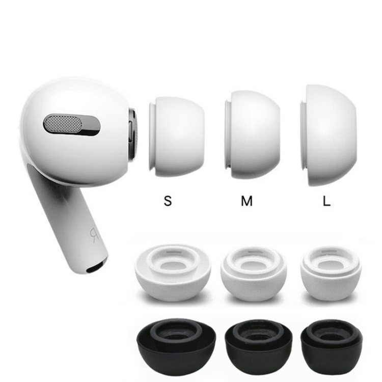 4 Sets / 12pcs In-Ear Headphones Silicone Earphone Earbud Case For AirPods Pro(White) 4 Sets / 12pcs In-Ear Headphones Silicone Earphone Earbud Case For AirPods Pro(White)