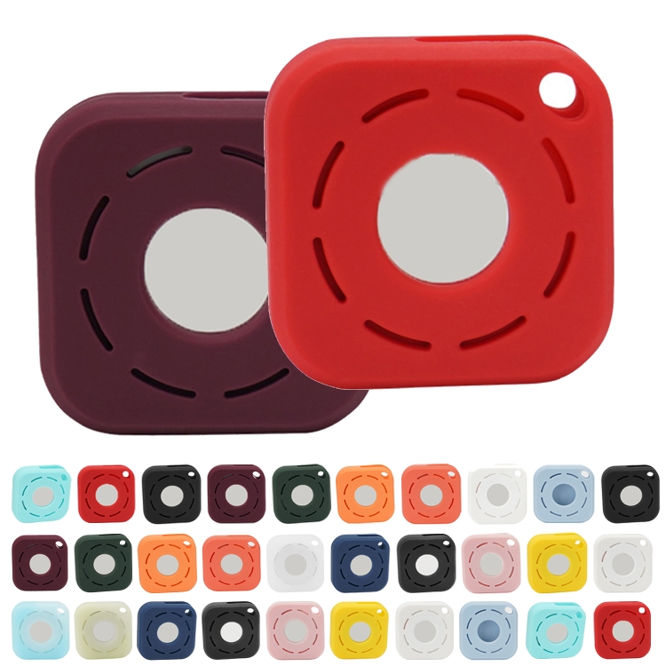 Tracker Anti-Lost Silicone Case For Airtag, Color: Pink+D Buckle Tracker Anti-Lost Silicone Case For Airtag, Color: Pink+D Buckle