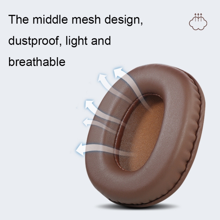 2 PCS Headset Sponge Earmuffs For SONY MDR-7506 / V6 / 900ST, Color: Brown Stitching 2 PCS Headset Sponge Earmuffs For SONY MDR-7506 / V6 / 900ST, Color: Brown Stitching