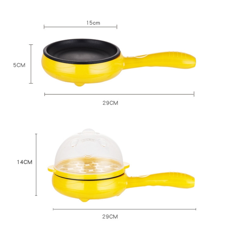 Multifunction Mini Electric Egg Omelette Cooker Eggs Boiler Food Steamer  Pancake Fried Steak Non-stick Frying Pan 110V 