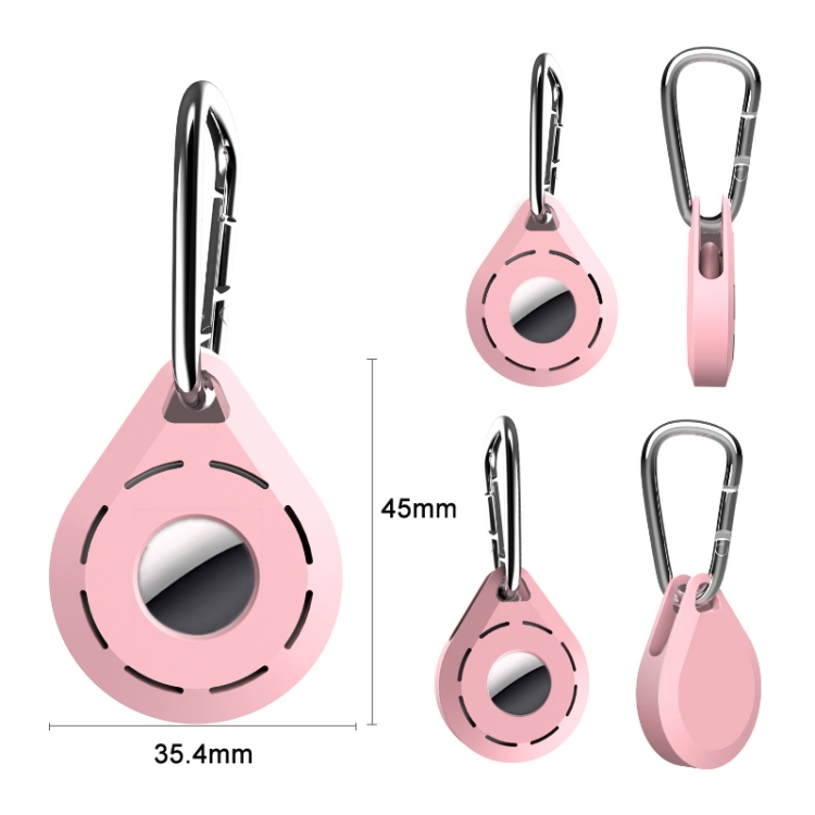 Location Tracker Anti-Lost Silicone Protective Cover For AirTag, Color: Luminous Blue+Buckle Location Tracker Anti-Lost Silicone Protective Cover For AirTag, Color: Luminous Blue+Buckle