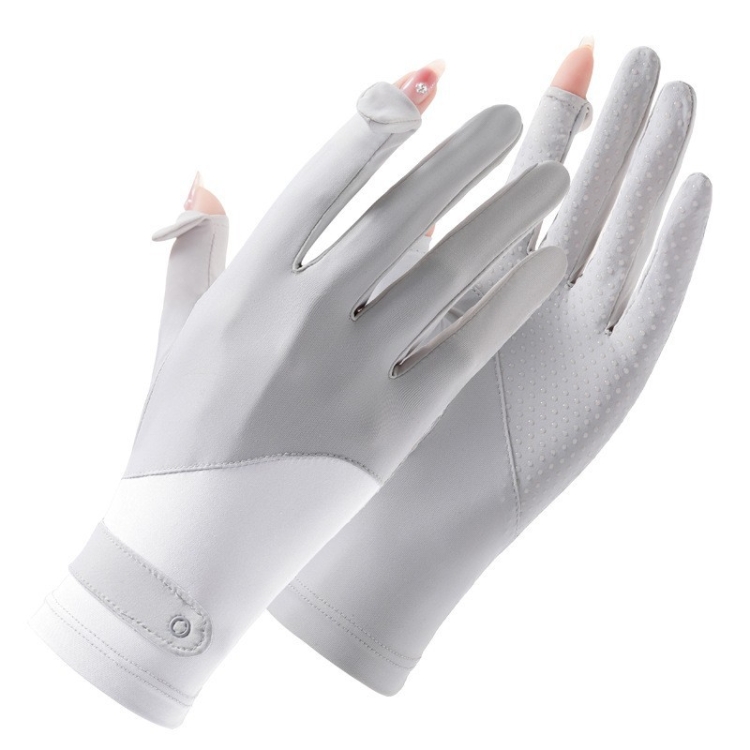 FSN02 1pair UV Resistant Ice Silk Breathable Cool Non-Slip Cycling