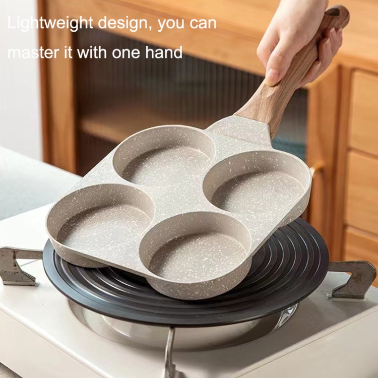 Maifan Stone Non-Stick Egg Burger Four-hole Frying Pan Induction