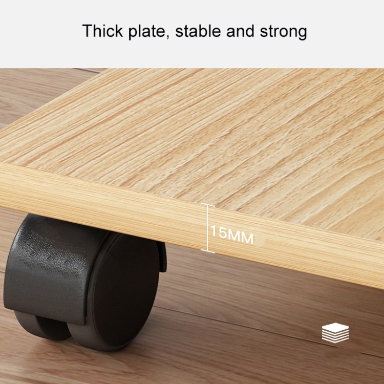 Computer Wheel Base Wooden Removable Height-raising Base For Desktop Computer Host ...